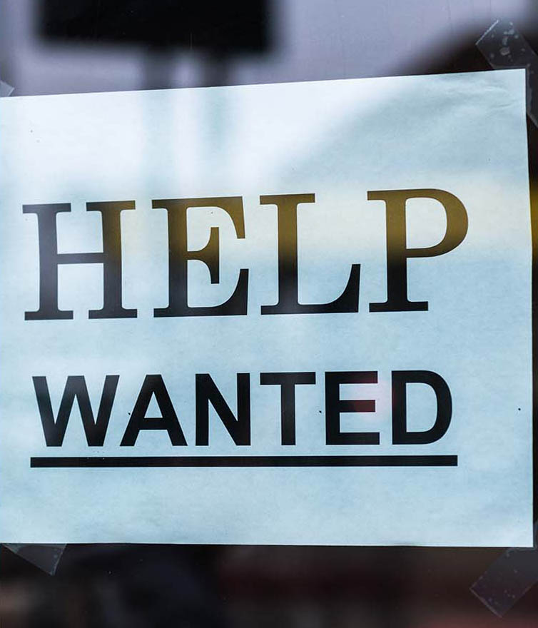 Help Wanted sign