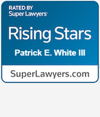 Patrick E White III Rising Stars badge from Super Lawyers